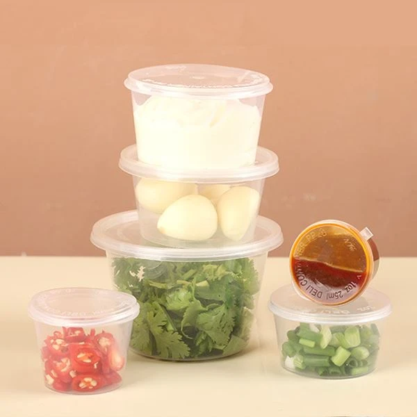 Transparent 25ml Disposable Sauce Box Dipping Box