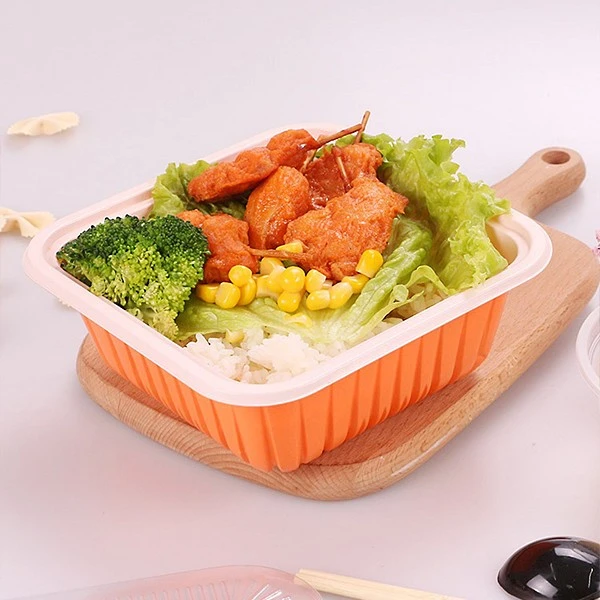 Disposable Plastic Square Colorful Packing Box