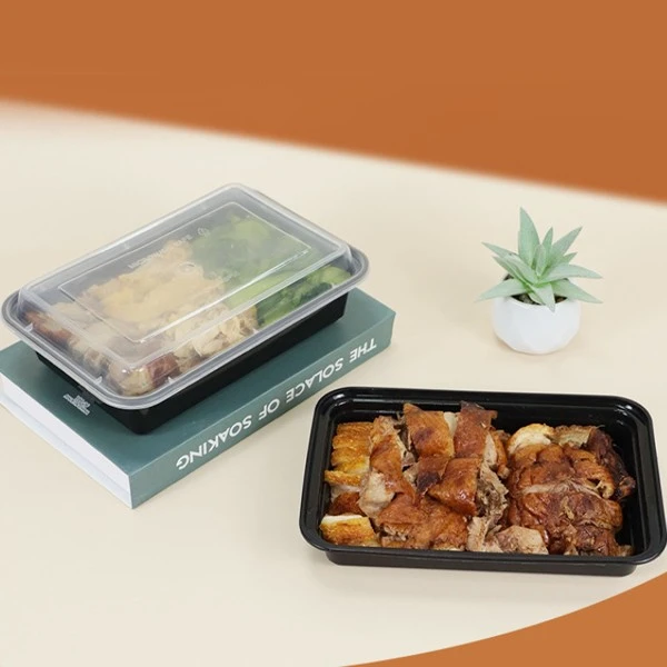 American Black High Top Rectangular Lunch Box