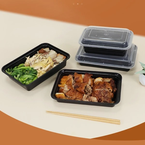 American Black High Top Rectangular Lunch Box