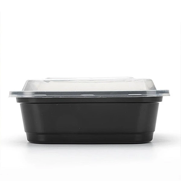American Black Rectangular Lunch Box With Lid