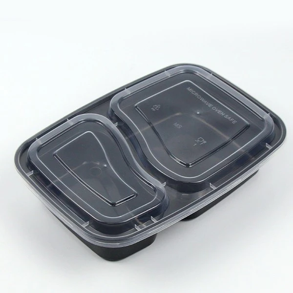 American Black Rectangular Lunch Box With Lid
