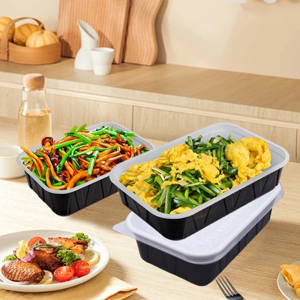 Disposable Lunch Box With Breathable Hole Cover
