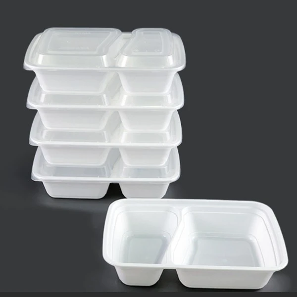 Black Rectangular Disposable Meal Prep Food Container