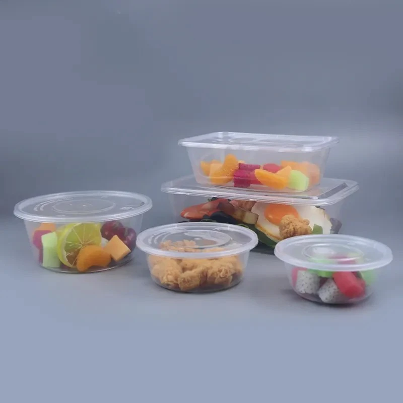 Circular Plastic Transparent Packaging Fruit Meal Box