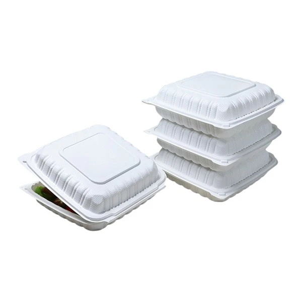 Clamshell PP Container Black And White Food Box