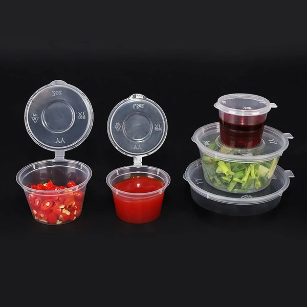 Disposable Condiment Cup (with Lid) Portioning Cups