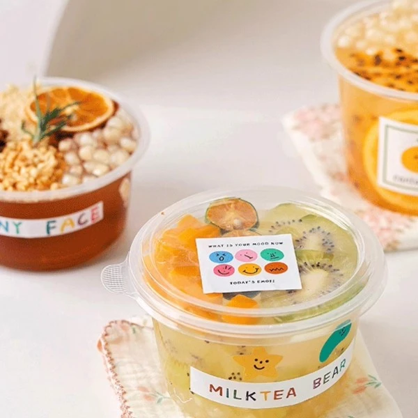 Disposable Dessert Bowl With Lid