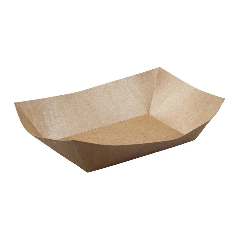 Disposable Eco-friendly Kraft Paper Boat Bowl