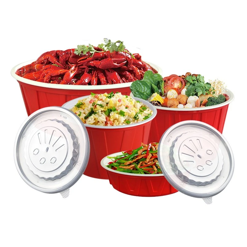 Disposable Food Container With A Lid