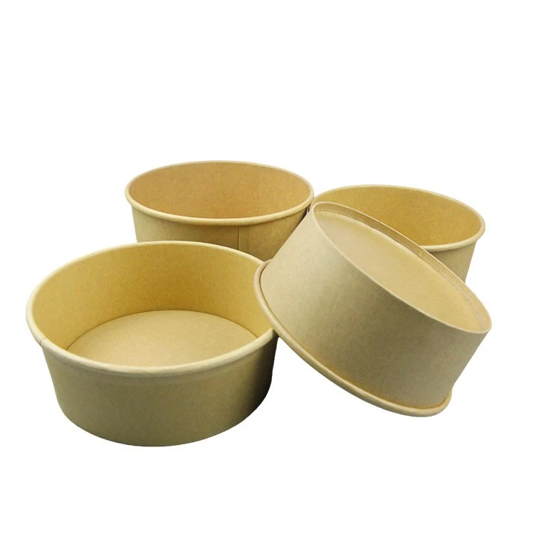 Disposable Praft Paper Lunch Box For Salads Porridge