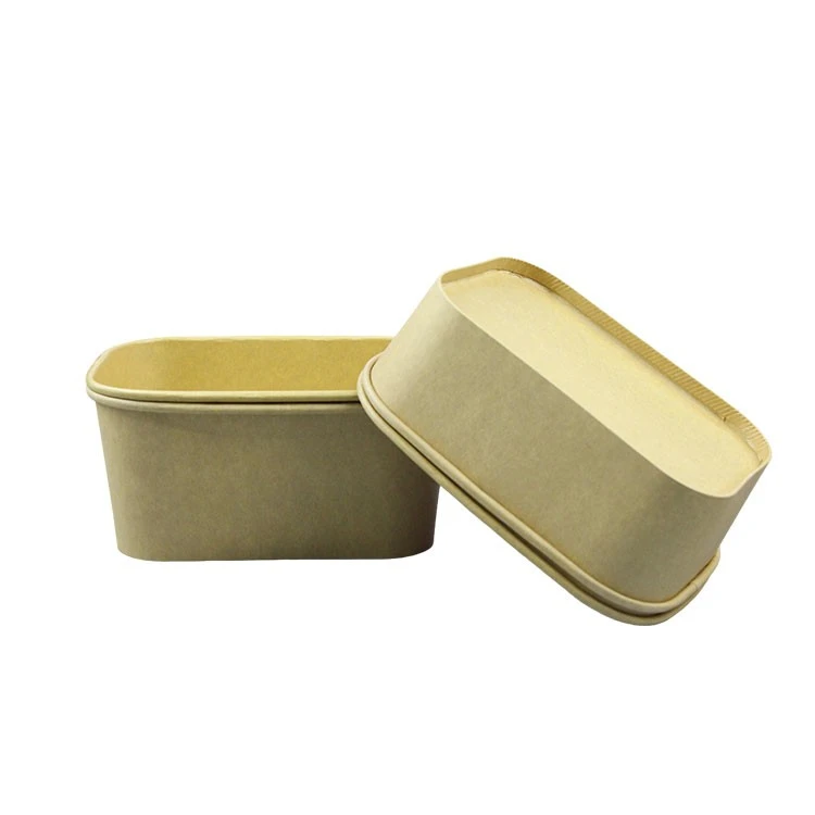 Disposable Praft Paper Lunch Box For Salads Porridge