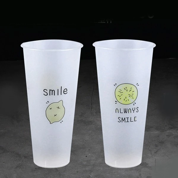 Thickened Frosted Transparent Injection Molded Cup