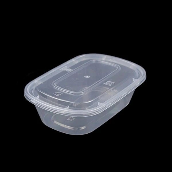 Disposable Transparent Single Grid Rectangular Lunch Box