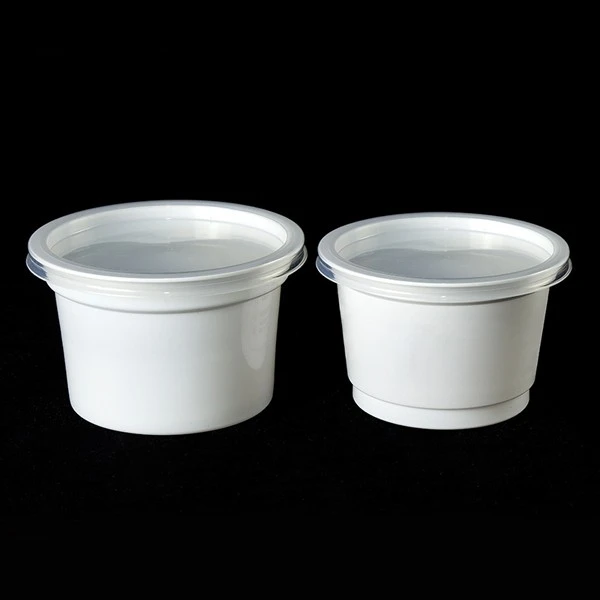 Disposable White Congee Cup Soup Cup With Lid
