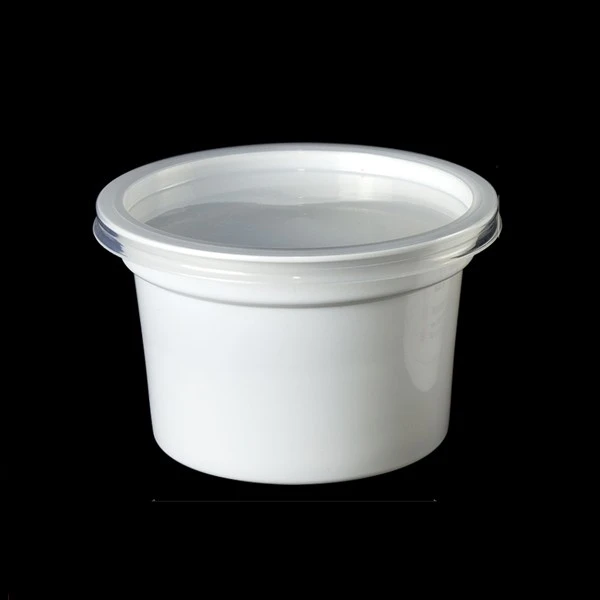 Disposable White Congee Cup Soup Cup With Lid