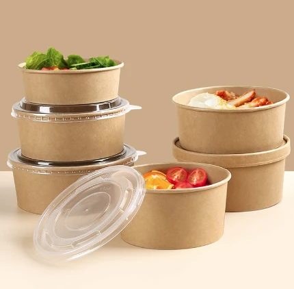 Factory Directly Sale Kraft Paper Salad Bowl