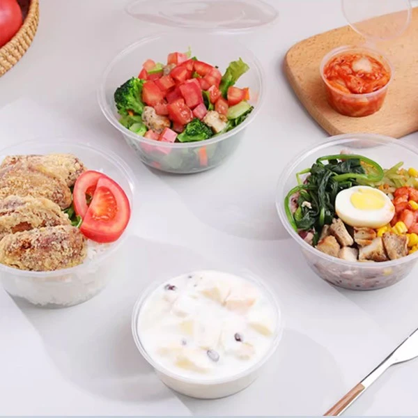 Food Grade Transparent Thick Injection Molded Round Bowl
