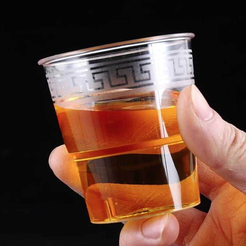 Four Piece Disposable Crystal Tableware Set For Restaurants