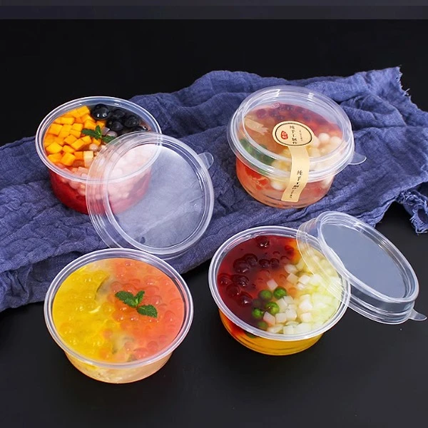 Fruit Ice Cream Dessert Salad With Lid Container