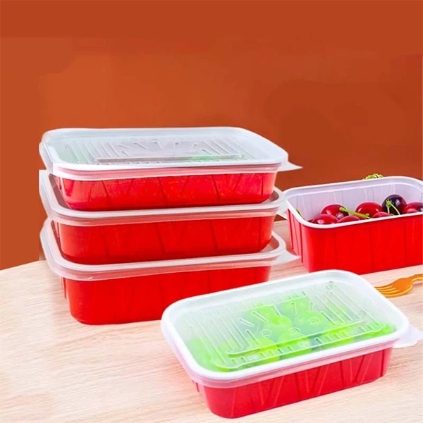 Hot Selling Red And White Corrugated Packaging Container