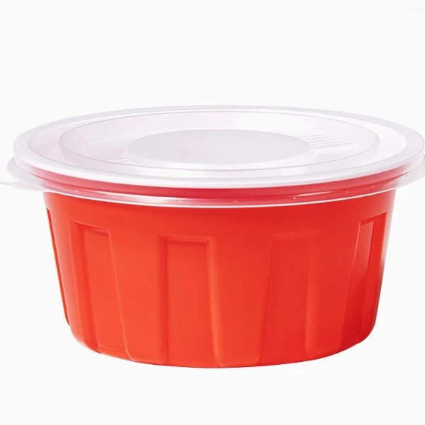 Noodle Soup Bowl Packaging Box With Commercial Lid