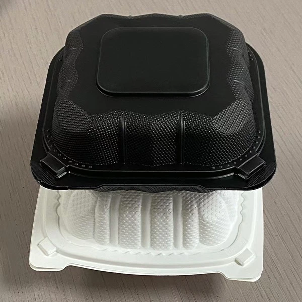 Plastic One-piece Covered American Hamburger Box