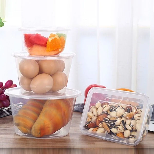 Plastic Transparent Soup Bowl With Lid For Takeout, Whole Box