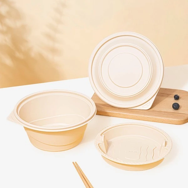 Elliptical Disposable Biodegradable Packaging Lunch Box