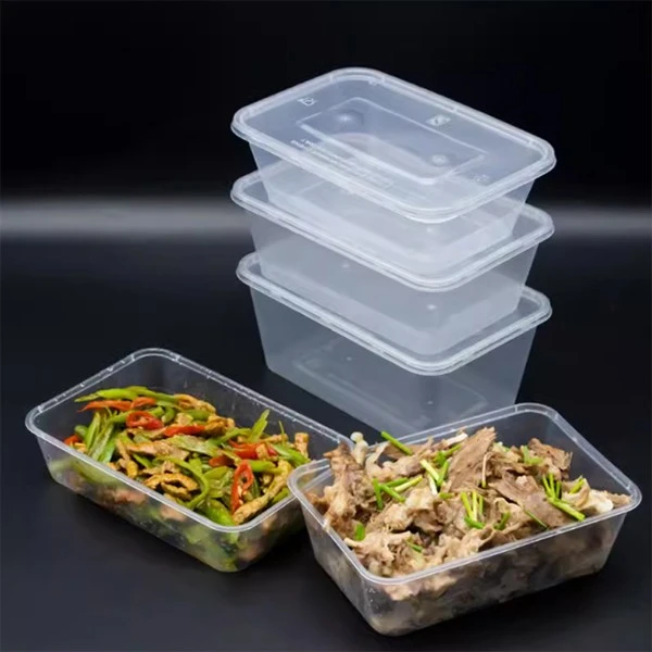 Rectangular Disposable Meal Box Can Be Customized