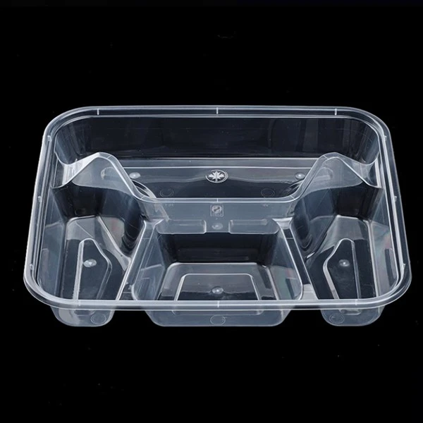 Square Four Grid Injection Molded Lunch Box