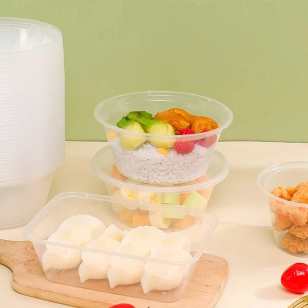 Rectangular Plastic Box For Takeout Packaging, Food Grade