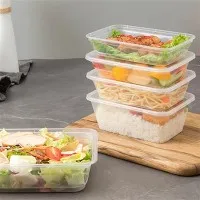 Sealed Single Grid Rectangular Fresh-keeping Box