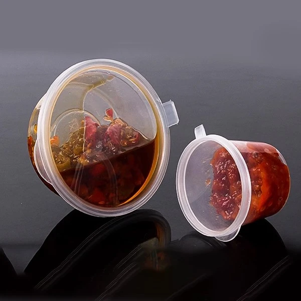 Spicy Oil Vinegar Sauce Cup With Lid 25ml Universal