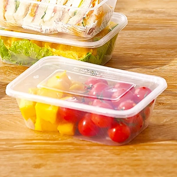 500/650/750/1000 Multi Specification Rectangular Lunch Box With Lid