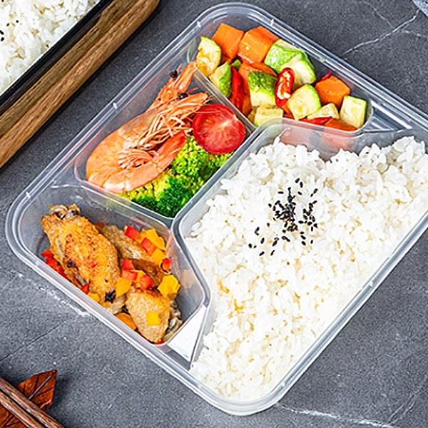 3/4 Grid Food Packaging Box Can Be Customized