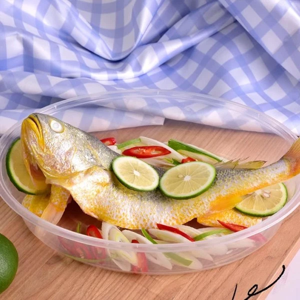 Transparent Thickened Round Bowl Food Grade Plastic