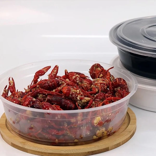 Transparent Thickened Round Bowl Food Grade Plastic