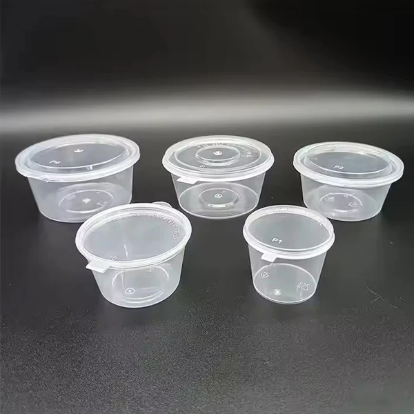 With Various Size Sauces Plastic Cup For Takeaway